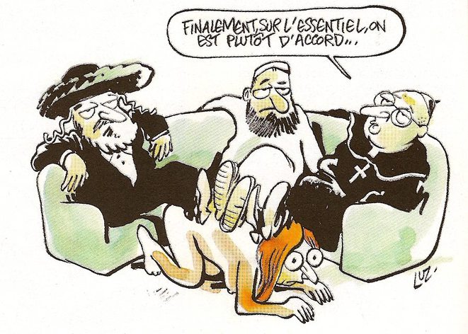 Résultat de recherche d'images pour "caricatures du clergé islamique et sa vie sexuelle"